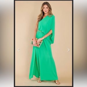 Green One Should Maxi Dress